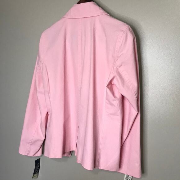 Chaps Pink Double-Breasted Women's Jacket - Picture 8 of 9